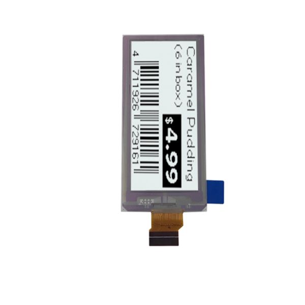 36.7 X 79.0 × 1.25 Mm LCD Display Module For Supermarket Shelf Price Labels