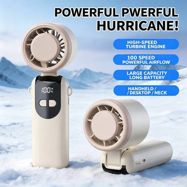 Handheld Cooling Fan 3.6W Adjustable Speed USB Powered Cooling Fan