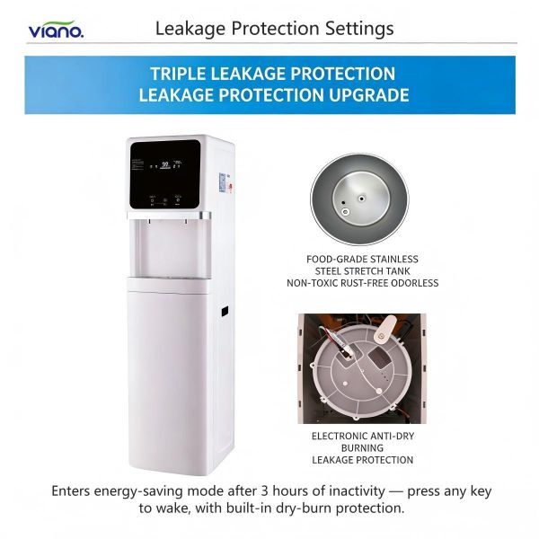 90℃ Heating Commercial RO Water Purifier Vertical With 12L Tank / 10.1