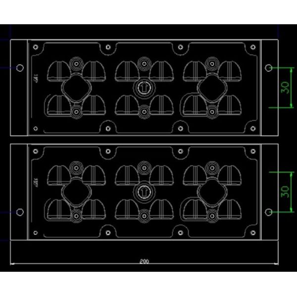 75W 150 degree Double Led Lens SMD 5050 LED Module for Light Supplier