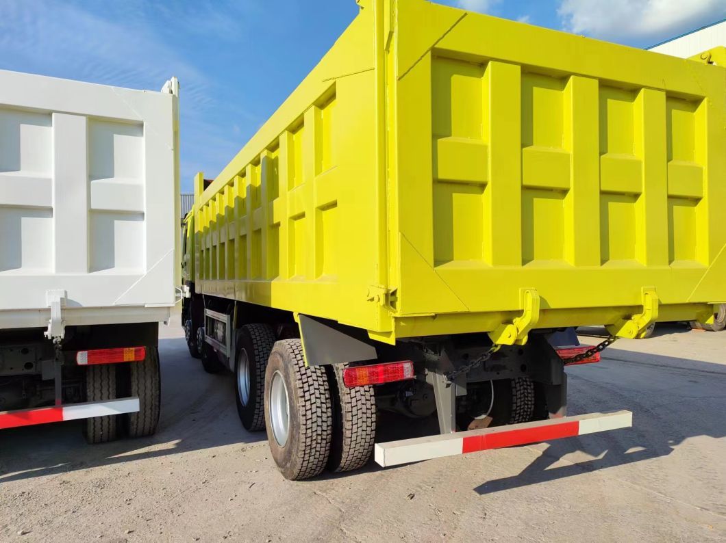 Дизайн радиальных шин Подержанный Sinotruk HOWO 8*4 Дамп-Трак с двигателем емкостью 6-8 л