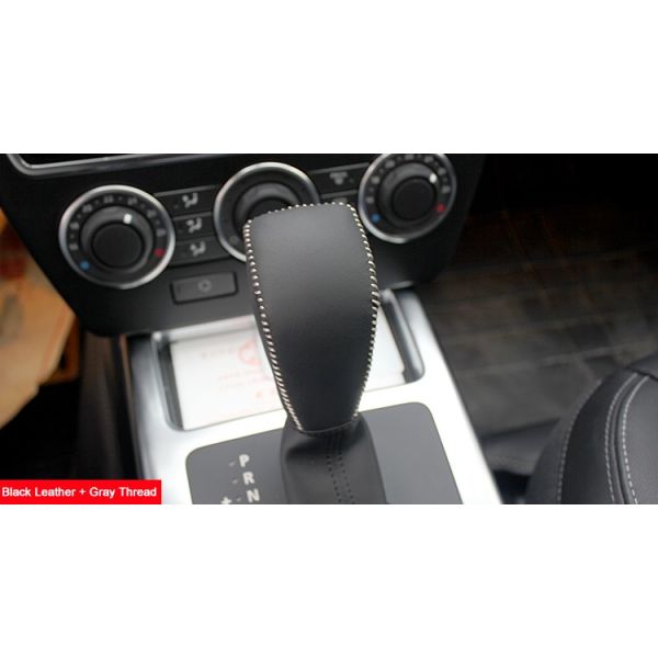 Black Leather Gear Shift Knob Cover for Land Rover Freelander 2 2007-2013 Automatic