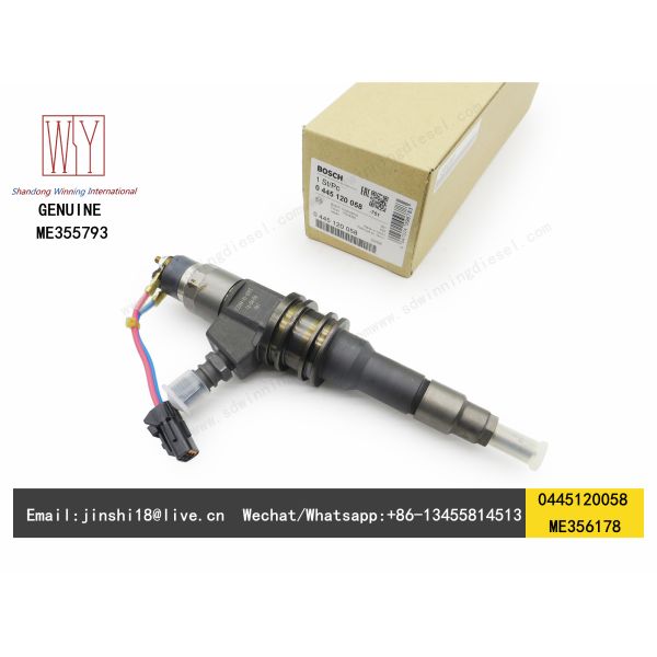 BOSCH GENUINE AND BRAND NEW FUEL INJECTOR 0445120058, ME356178, ME355793, ME 356178, ME 355793