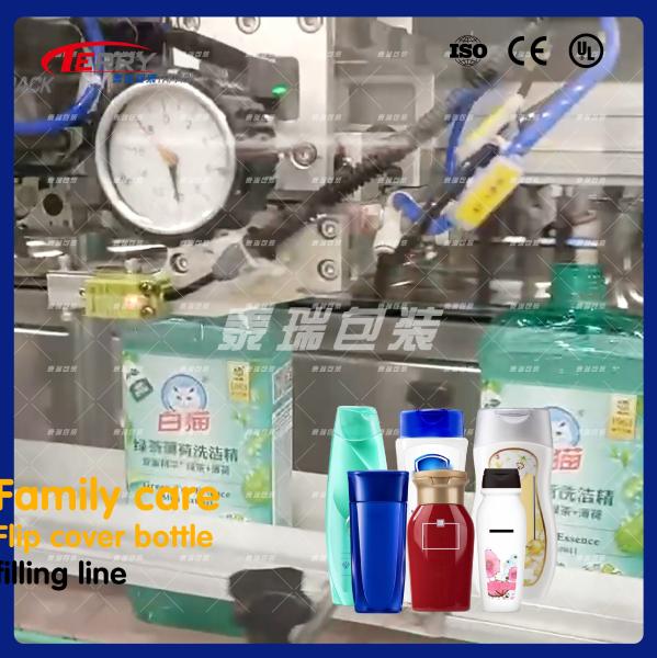 Automatic Operation Bottle Liquid Filling Machine For Floor Mop And Dishwashing Detergent