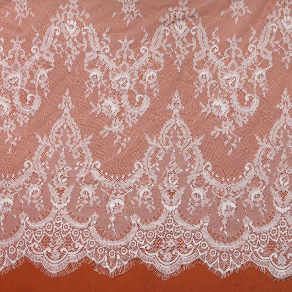 Green Environmental Protection  Eyelash Lace Fabric  for Wedding Dress