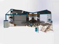 Máquina de moldeo por rotación 、 Máquina de moldeo por rotación de torreta