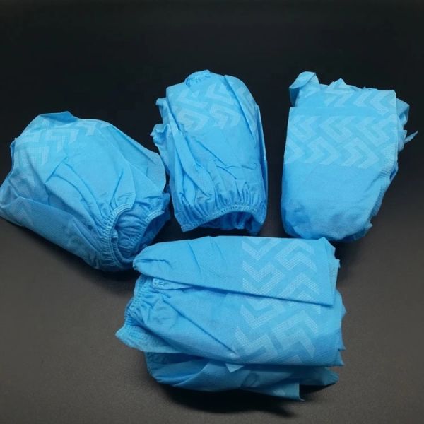 Anti Slip Medical Shoe Cover Anti Skid Disposable Non Woven PE Material