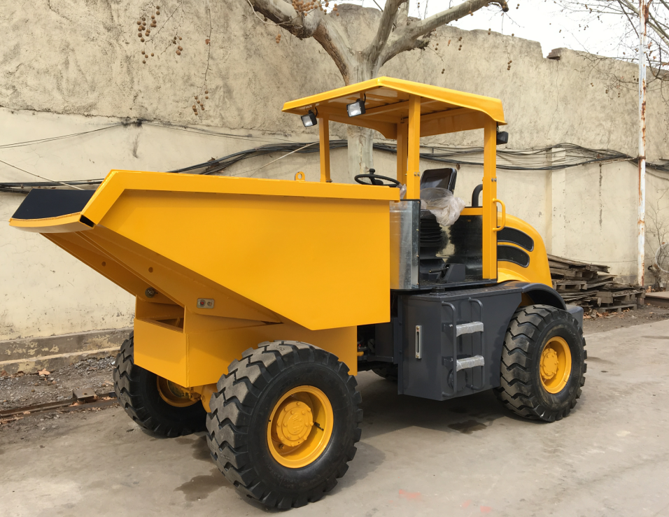 Нагружая самосвал Crawler 4000KG с емкостью ведра 2m3