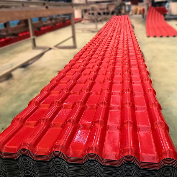 ASA Synthetic Resin Roof Tile 2.5mm-3.0mm Thick for Villa Construction