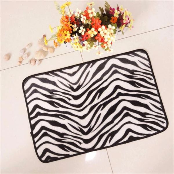 Non Slip Printed Nylon Flat Door Mat , Indoor Outdoor Welcome Mats