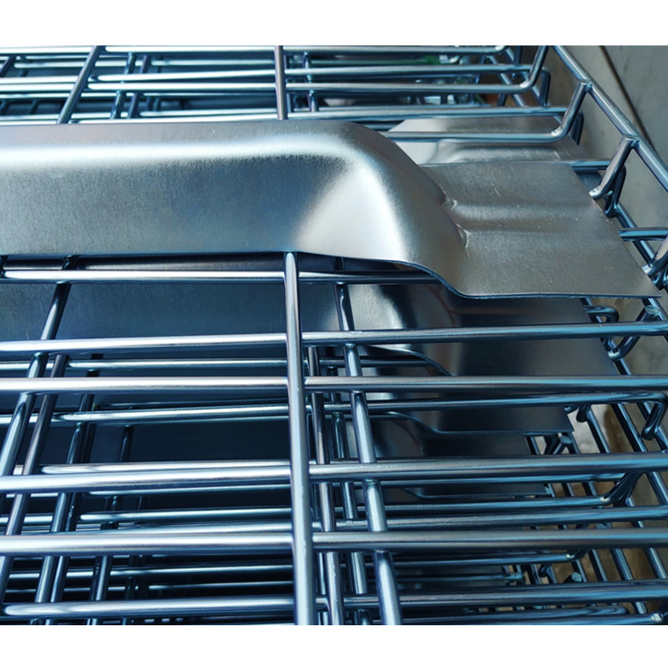 Warehouse Storage 2500lbs Powder Coated Steel Wire Mesh Pallet Rack Decking For Step Beam