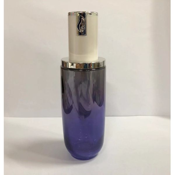 Лосьон бутылочного стекла насоса нового дизайна стеклянный косметический разливает косметику по бутылкам упаковывая подгонянные цвет и печать