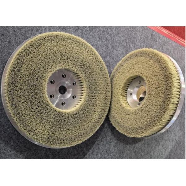 Hard Alloy CBN Tool Edge Passivation 80 Grit Silicon Carbide Disc Brush 500mm Diameter