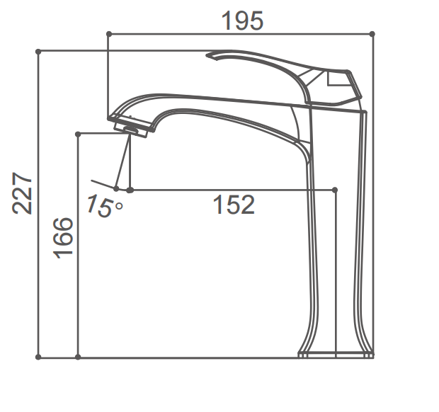 Bathroom Vessel Sink Faucet Modern Wash basin Faucet tall body Single Handle