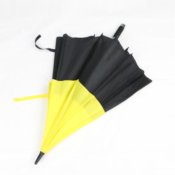 60 Inch Black Yellow Fiberglass Automatic Folding Umbrella With Wind Vents  Large Umbrella Windproof Double Canopy