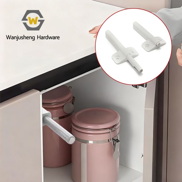 Automatic Rebound Device for Cabinet Doors Furniture Rebounder Magnetic Catcher Plastic Door Lock Push-to-Open System
