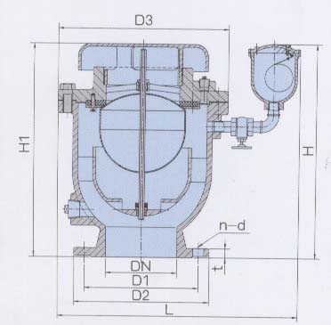 Large Orifice Auto Air Release Valve Flange End PN10 PN16 PN25 DN300 12 Inch