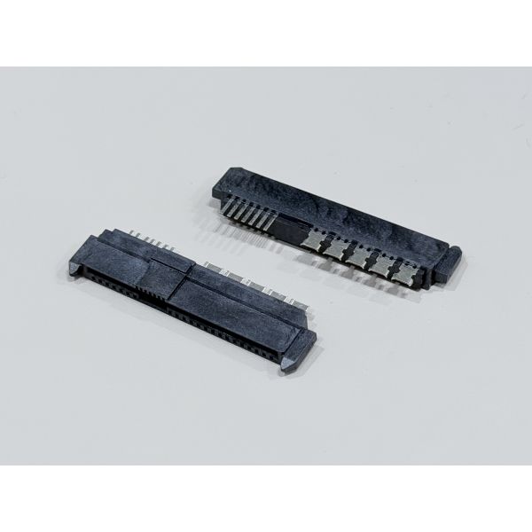 SAS 29P Dummy Female PCB Connector 1.27mm Pitch 180° Solder Wire Terminal Connector, 15U