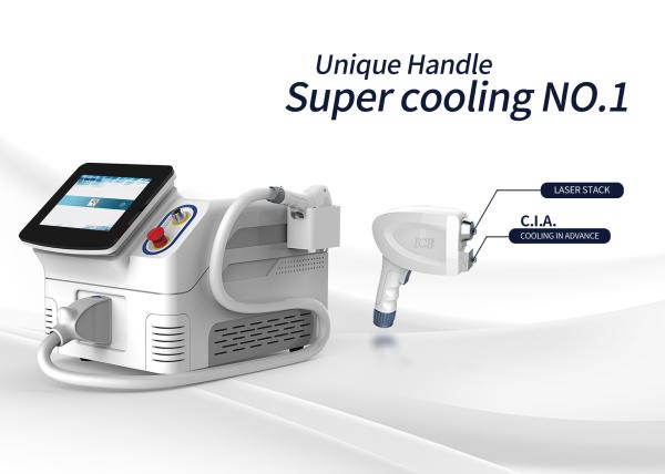 CE Approved Portable Professional Beauty Laser Equipment 808nm 166J/CM2