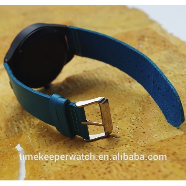 colorful wood watches , sky blue color fashion man watches , custom your own logo