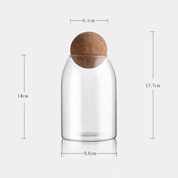 Airtight Seal Wooden Jar Lid Wood Ball Lids Food Storage Canister For Tea Coffee