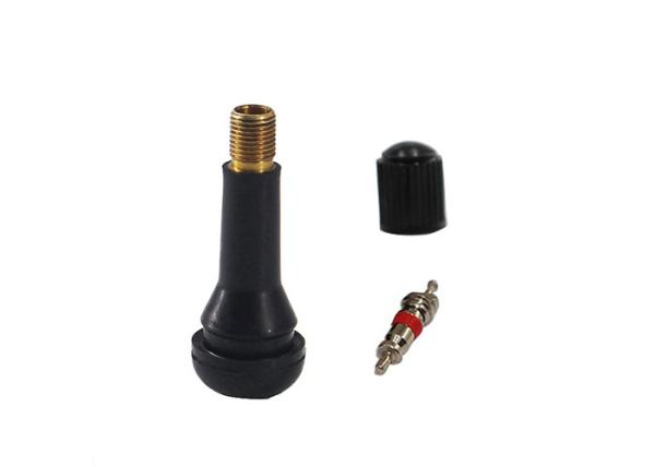 Passenger Car Snap In Tire Valve Stem TR414 Brass Or Aluminum Material