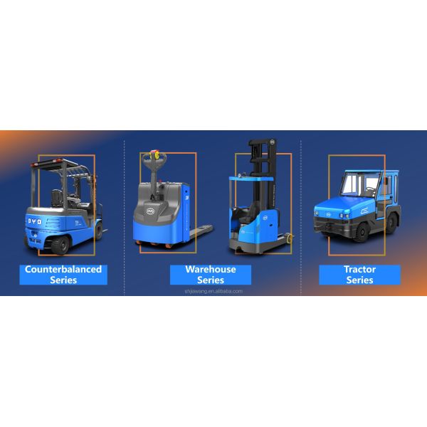 BYD's  Four  Pivot Balance Weight 1.6-1.8 Ton Pure Electric Forklift For Dual  Drive