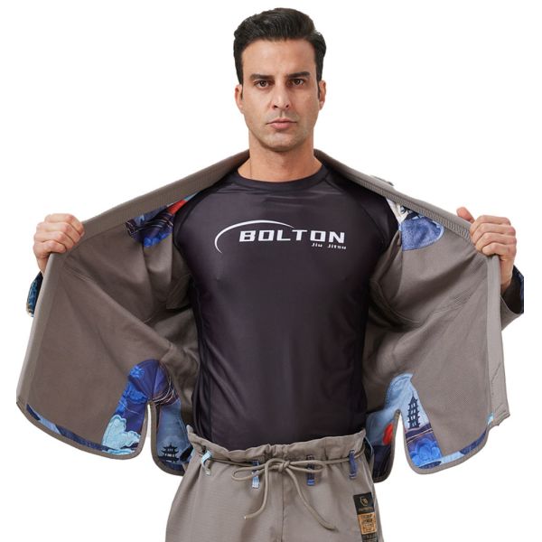Custom BJJ Gi Kimono With 380gsm Pearl Weave Jacket And 280gsm Twill Pants
