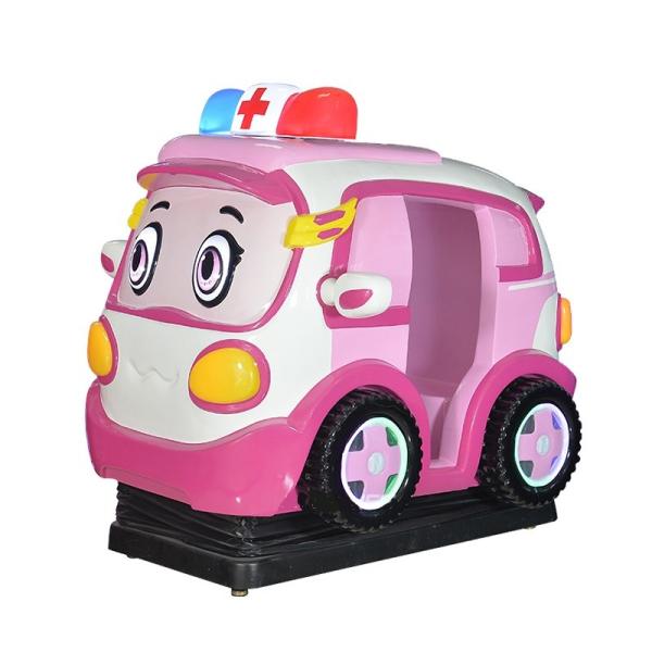 Cute Pink Color Kiddie Ride Machines / Battery Car Game Machine