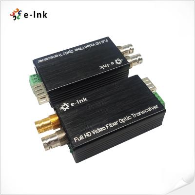 Mini conversor da fibra de HD-SDI com saída do registro & do laço, SMF, LC, 20KM para transmitir
