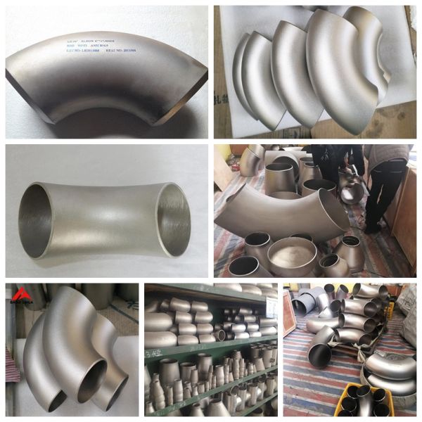 Titanium 90 Degree Elbow Pipe Grade 2 Grade 7 Grade 12 ASME B16.9