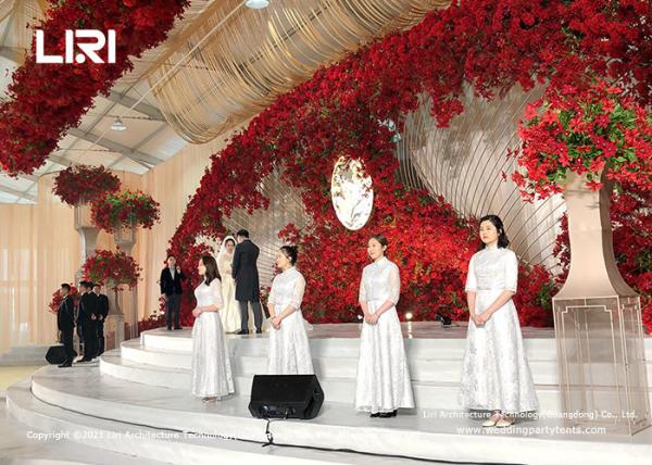 70M Length Luxury Wedding Tents Permanent Construction