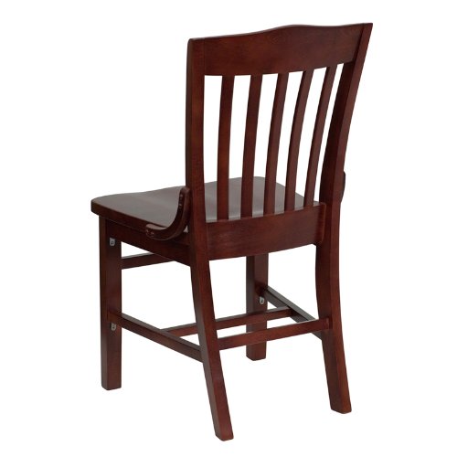 School Mahogany Wooden Dining Room Sets , Solid Wood Restaurant Chair Dining Room