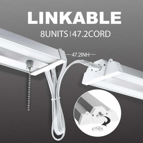 Linkable Led 4 Foot Led Linear Light 100-277V Linear Suspension Lighting