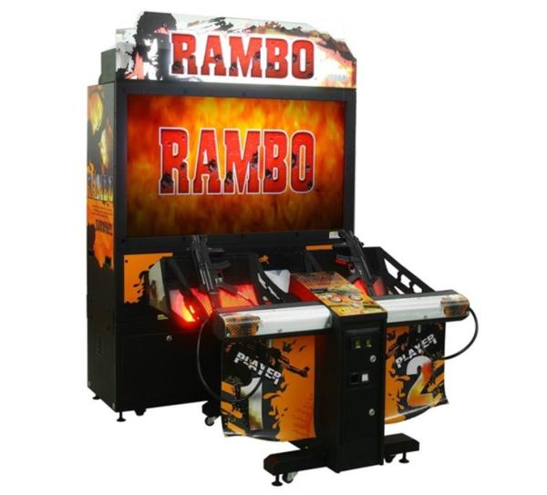 Amusement Park 55 LCD Rambo Arcade Machine 400w Arcade Shooting Game Machine