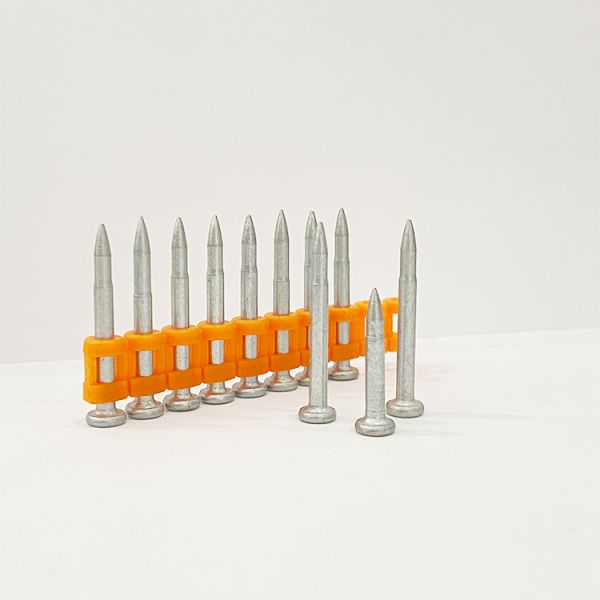 Orange Jacket Bullet Ballistic Tip Nail for Hard Concrete Steel Nails Building Gas Nails