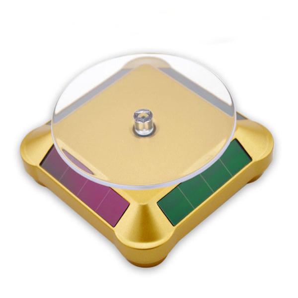 Sun Light Solar Powered Rotating Stand Solar Showcase Acrylic Product