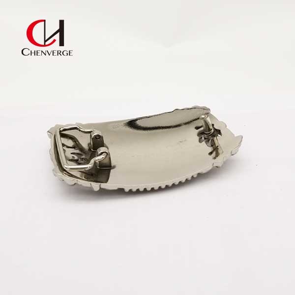 Practical Antique Vintage Silver Belt Buckles Zinc Alloy Thickness 5mm