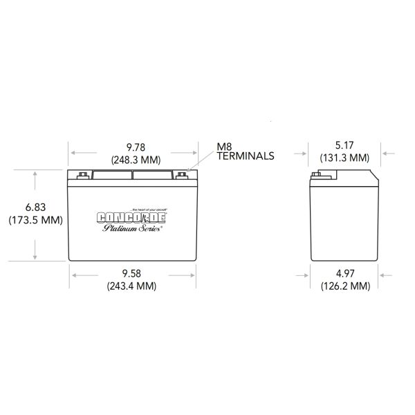 RG-35A batterie pièces détachées d'avion RG-35AXC 29 Ah Concorde batterie au plomb acide
