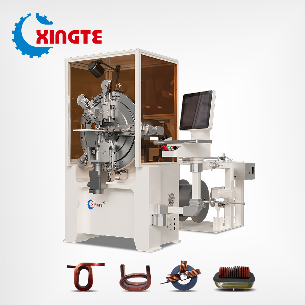 8 Axes Flat Wire Winding Machine for Max 3mm×12mm Coils with 380V±10% 50Hz Power Supply