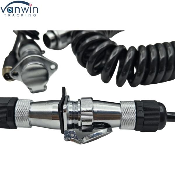 12V câble électronique de caméra pour camion bus tracteur caméras de vue arrière Matériau de contact de cuivre Niveau de protection IP68