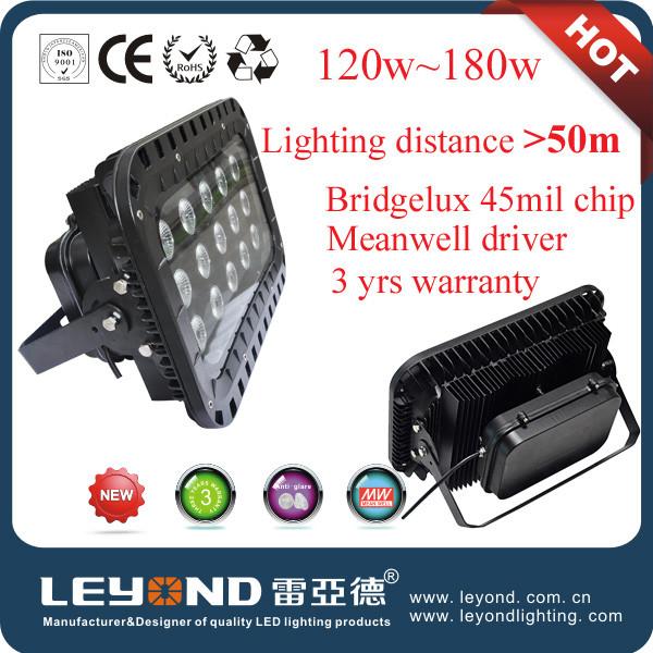 Outdoor Sport Court Lighting120w / 150w / 180w Outdoor LED Flood Lights Bridgelux chip COB