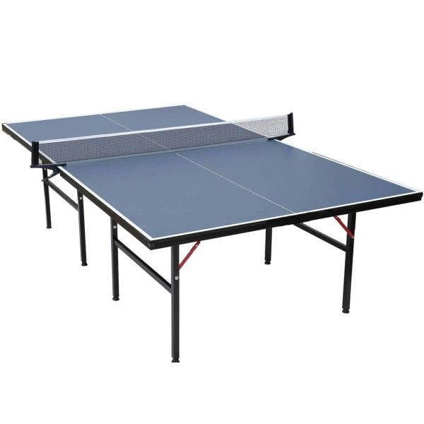 Standard Size Indoor Table Tennis Table 20*30 Mm Frame Size MDF Material With Wheel