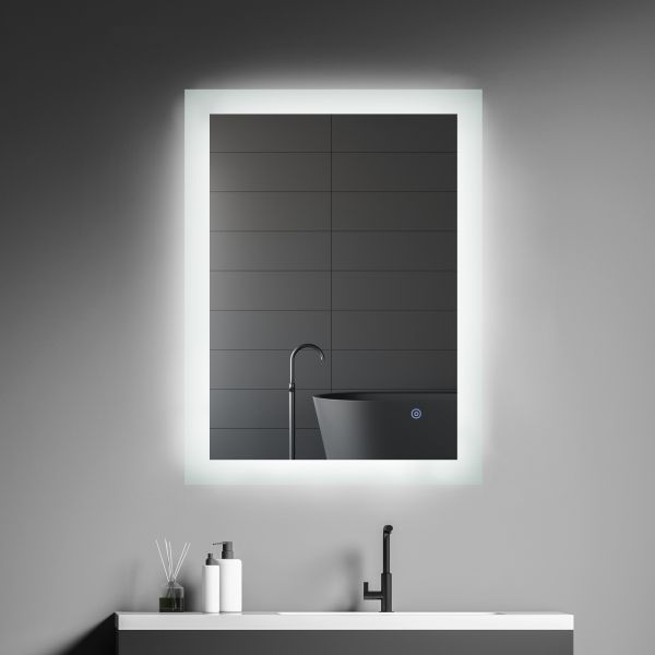 5mm Environmental Silver Mirror LED Backlit Touch Screen Smart Large Mirror for