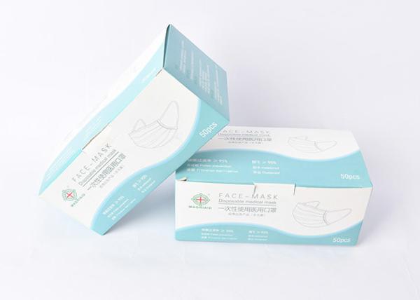 Boys Girls Children'S Disposable Face Masks Blue Melt Blown Cloth Anti - Virus Masks