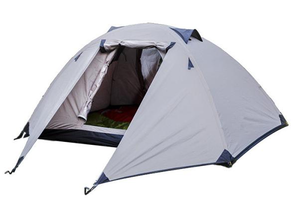 210*140*115CM 2-Person Waterproof PU Coated Trekking Tent for Outdoor Enthusiasts