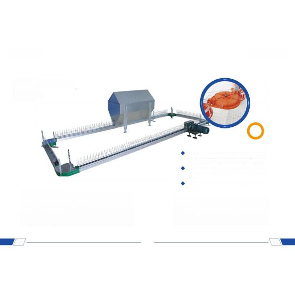 Broiler Chicken Cage Breeder Feeding System Easy Install