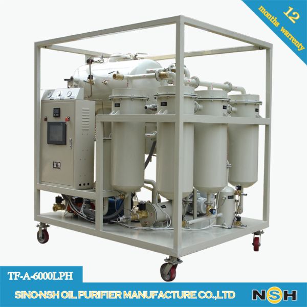 Huile réutilisant la représentation à niveau dominant de régénération d'huile de turbine de vide