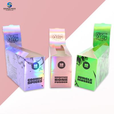 Laser Cigar Packaging Box Cardboard For Cigar Tobacco Pre Roll Gummies