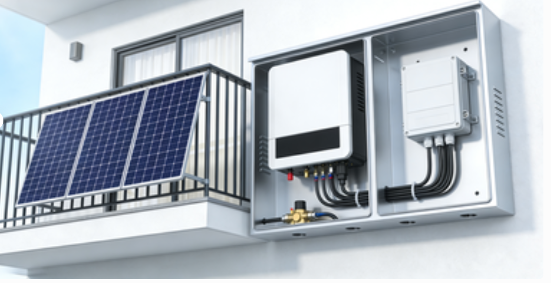 Residential Balcony Photovoltaic Plug And Play PV System High Efficiency